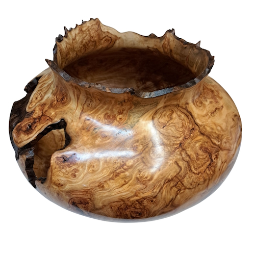 JW-264 Colorado Aspen Burl Hollow Woodturning $1600 at Hunter Wolff Gallery
